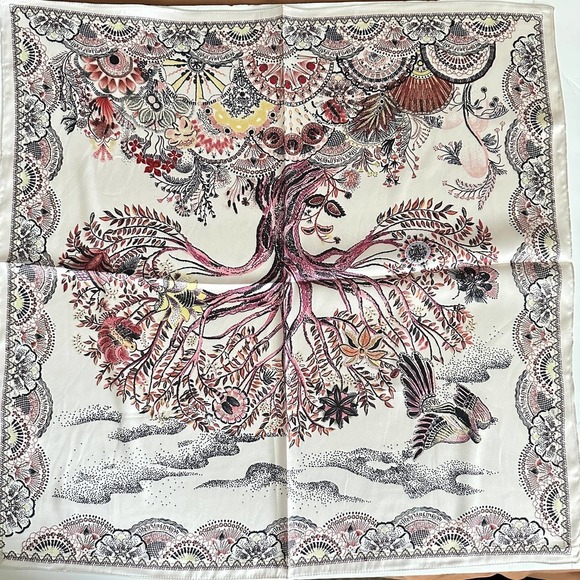 COPY - Brand New Boho Tree of Life Colorful Painted Nature Printed Silky Fashio… - Picture 2 of 8